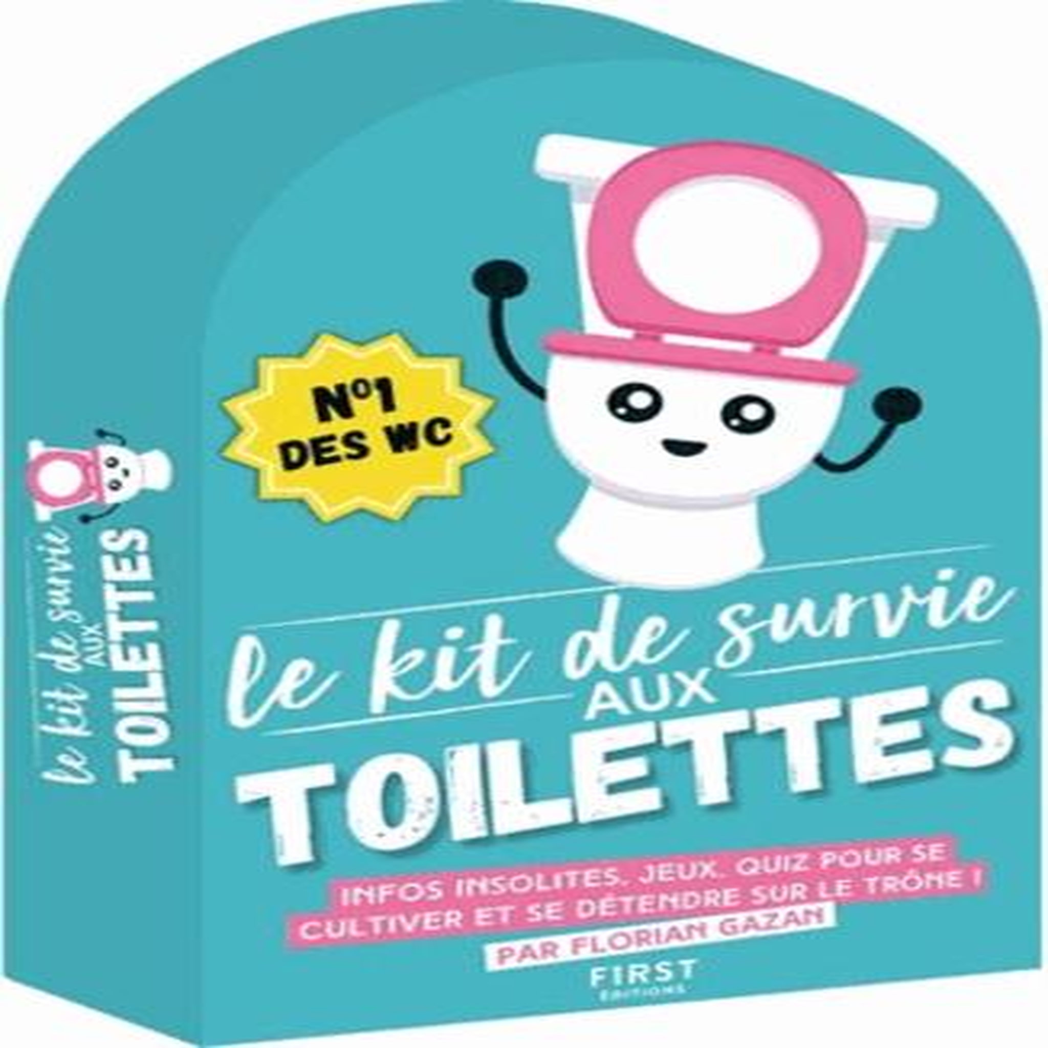 LE KIT DE SURVIE AUX TOILETTES - INFOS INSOLITES, JEUX, QUIZ, POUR SE CULTIVER ET SE DETENDRE SUR LE TRONE ! COFFRET EN 5 VOLUMES, 6E EDITION, Gazan Florian