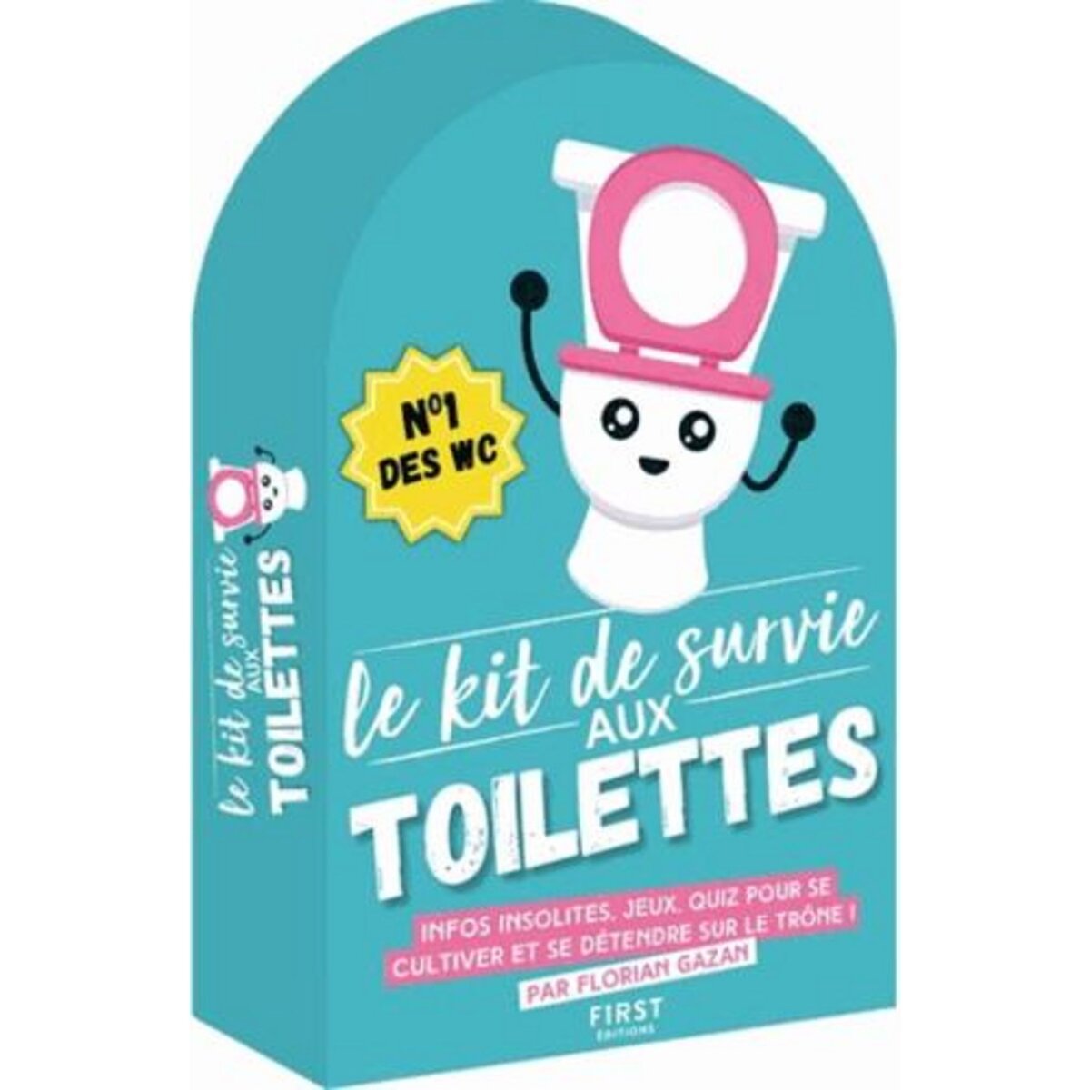 LE KIT DE SURVIE AUX TOILETTES - INFOS INSOLITES, JEUX, QUIZ, POUR SE CULTIVER ET SE DETENDRE SUR LE TRONE ! COFFRET EN 5 VOLUMES, 6E EDITION, Gazan Florian