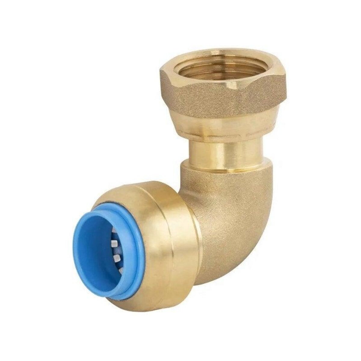 CENTRALE BRICO Coude ecrou libre femelle 20 x 27 mm diam. 20 mm laiton