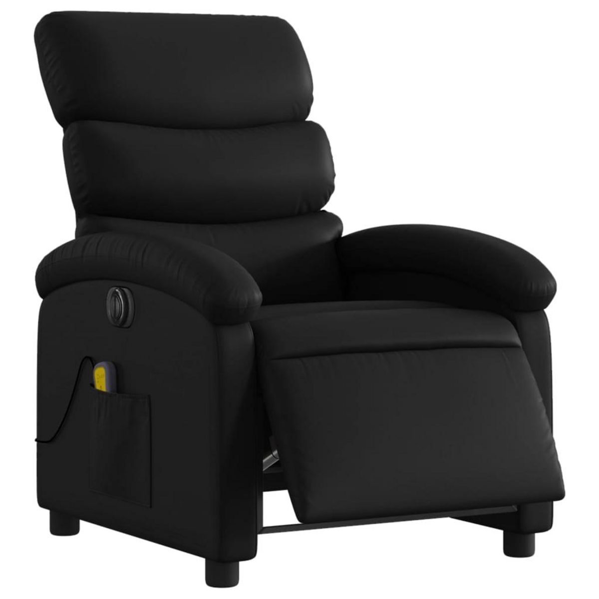 VIDAXL Fauteuil de massage inclinable electrique noir similicuir