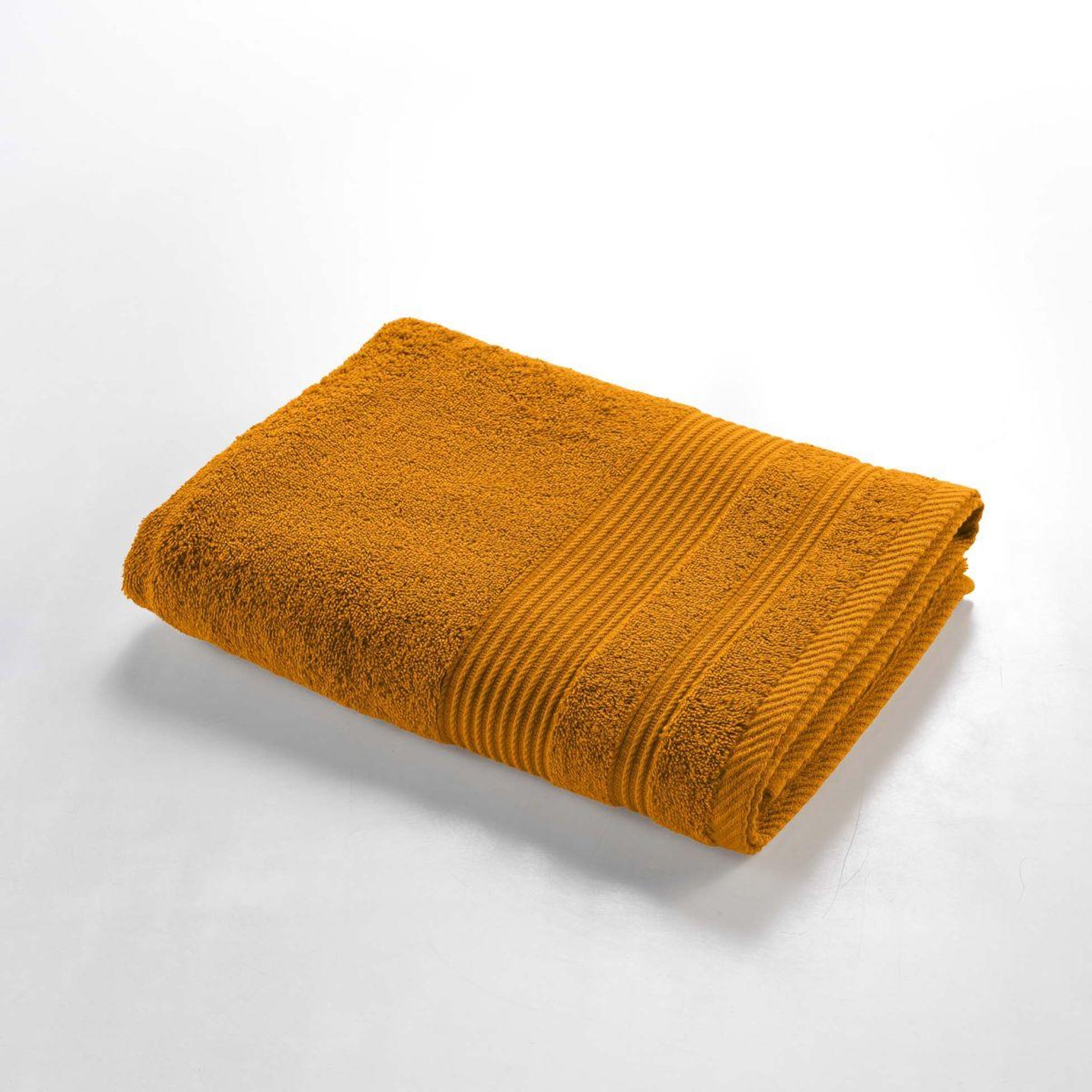 Voir la diapositive 2 : Douceur d'Intérieur Drap de douche  tendresse  70x130cm jaune curry