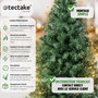 Voir la diapositive 2 : tectake Sapin de Noël artificiel 180 cm vert vert