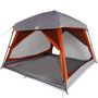 Voir la diapositive 2 : VIDAXL Tente de cabine familiale 6 personnes gris orange impermeable