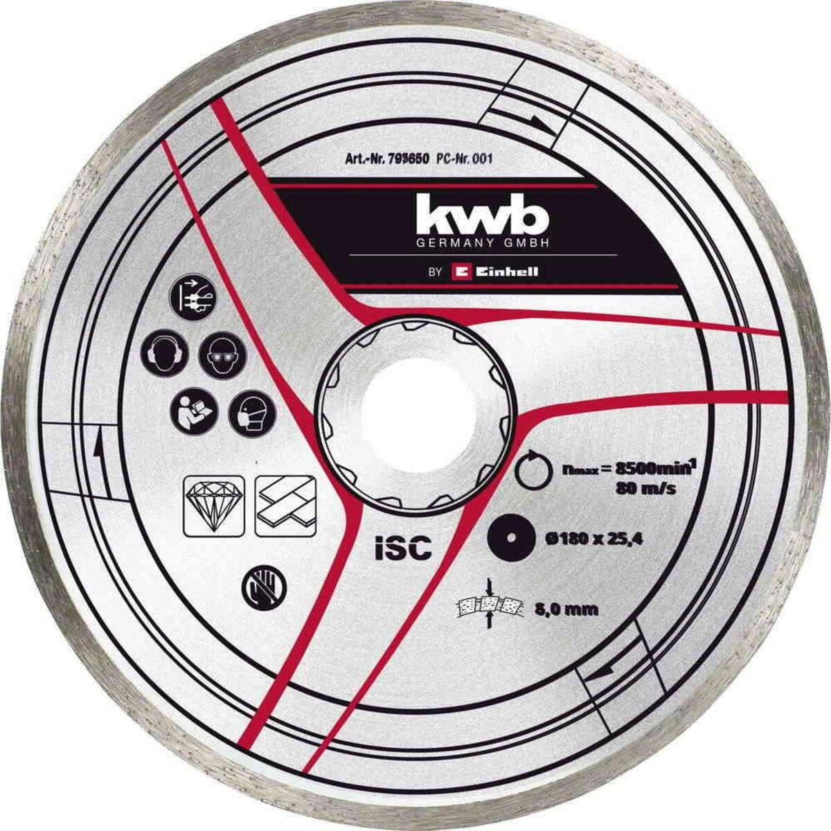 KWB Disque diamanté 180x25,4 mm