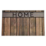 LUANCE Tapis Extérieur Imprimé  Luance 75x45cm Effet Bois. Coloris disponibles : Marron