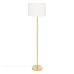 ATMOSPHERA Lampadaire doré 150cm avec abat jour bouclette