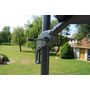 Voir la diapositive 3 : CREADOR Parasol déporté aluminium 3x3m gris anthracite VARIO