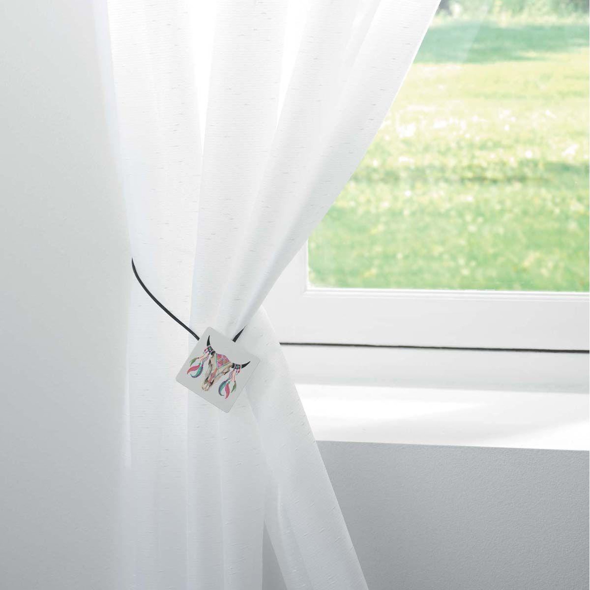 Voir la diapositive 3 : Douceur d'Intérieur Embrasse de rideau aimantée  diwali  43cm multicolore