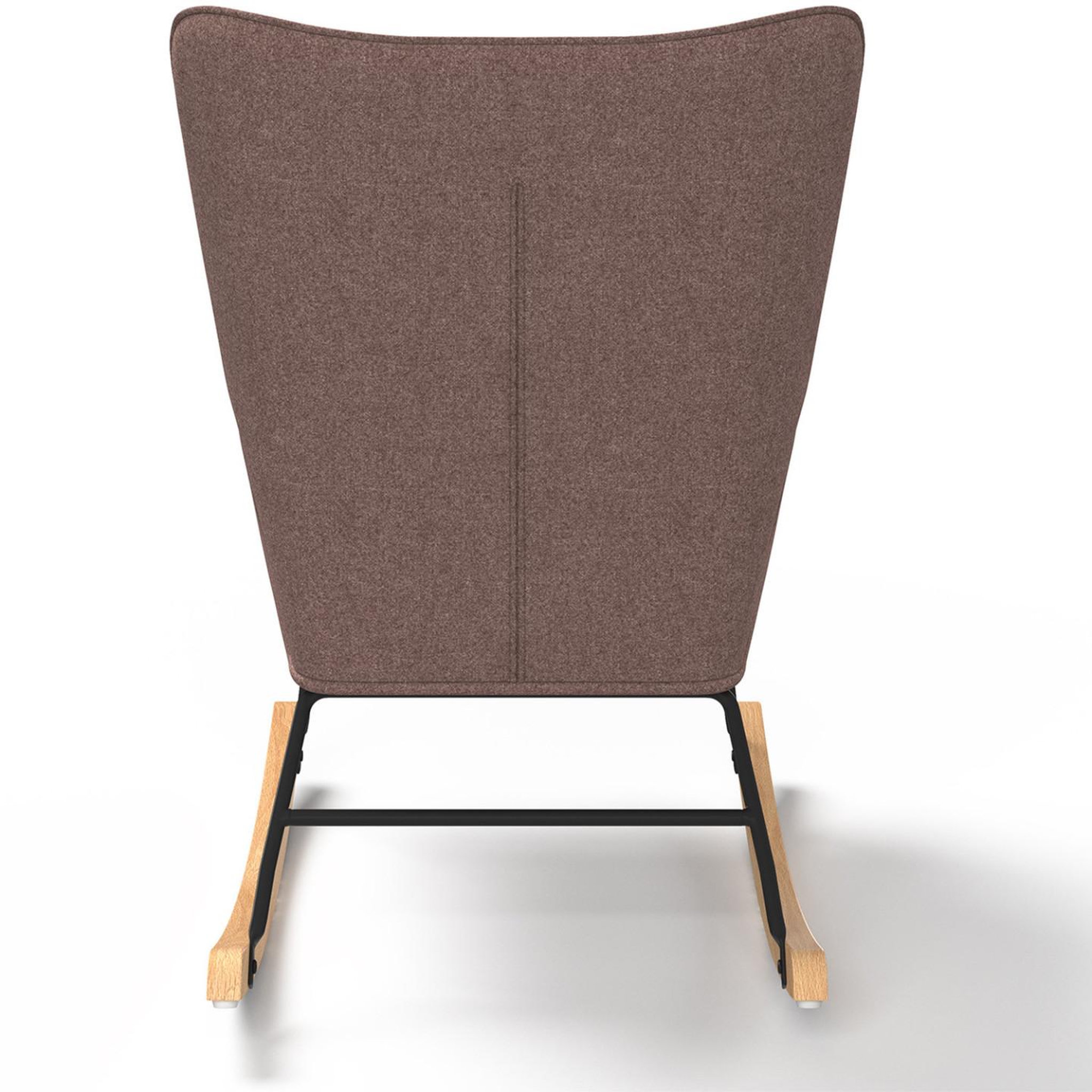 Voir la diapositive 4 : ID MARKET Fauteuil scandinave IVAR en tissu à bascule patchwork multicouleurs