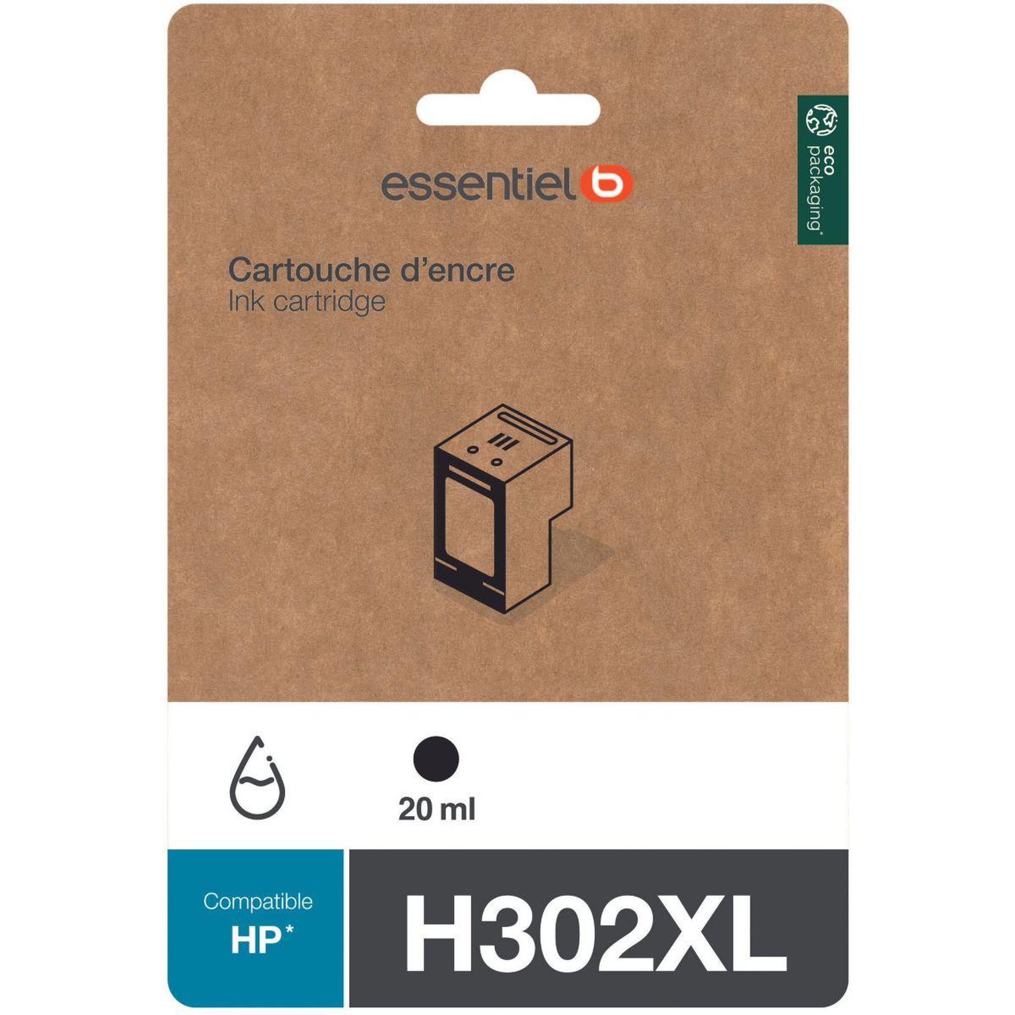Voir la diapositive 1 : ESSENTIEL B Cartouche d'encre H302 XL Noir