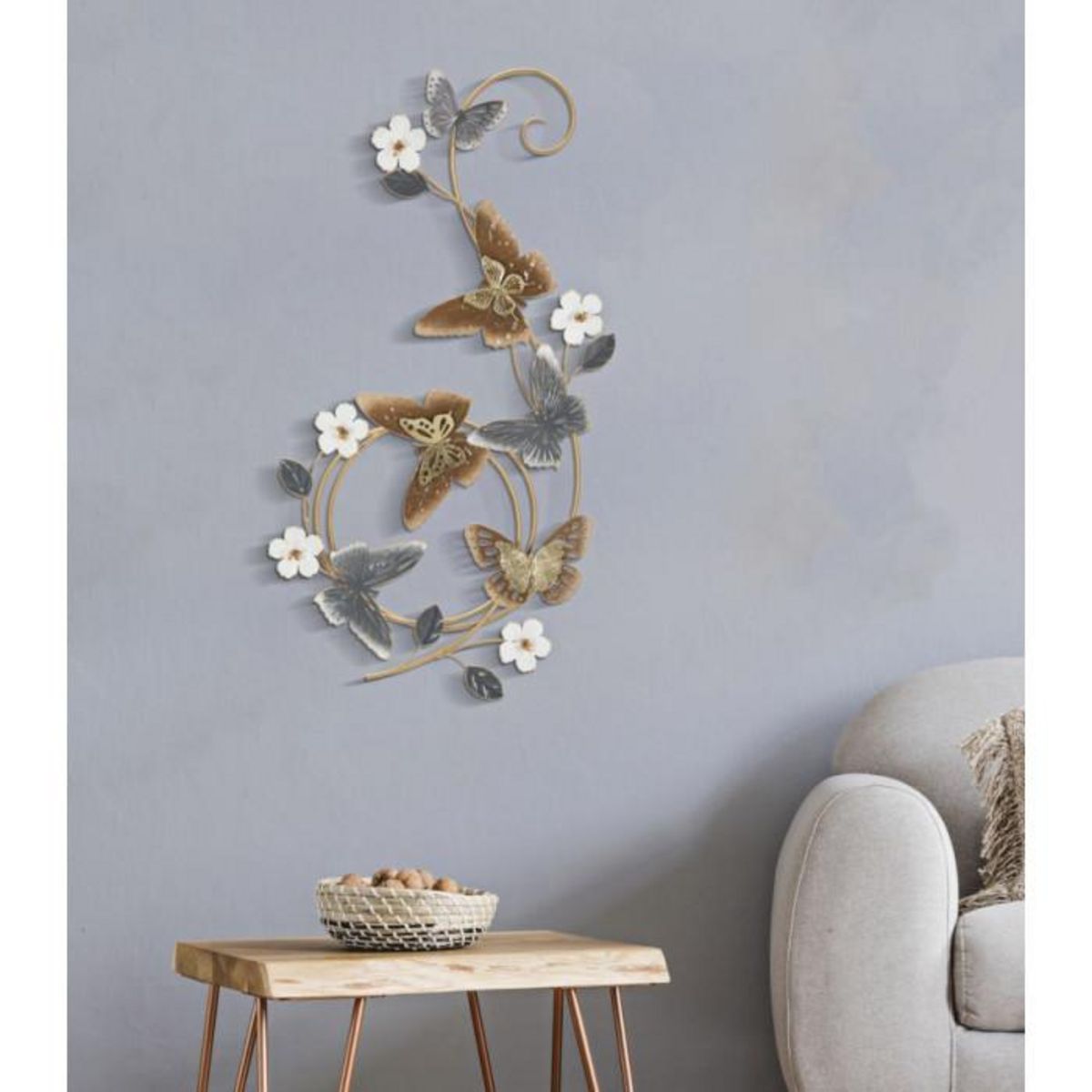 Paris Prix Décoration Murale en Métal  Delis  87cm Multicolore