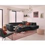 Voir la diapositive 3 : BEST MOBILIER Zaria - canapé d'angle droit - convertible avec coffre et têtières réglables - 5 places - en velours côtelé