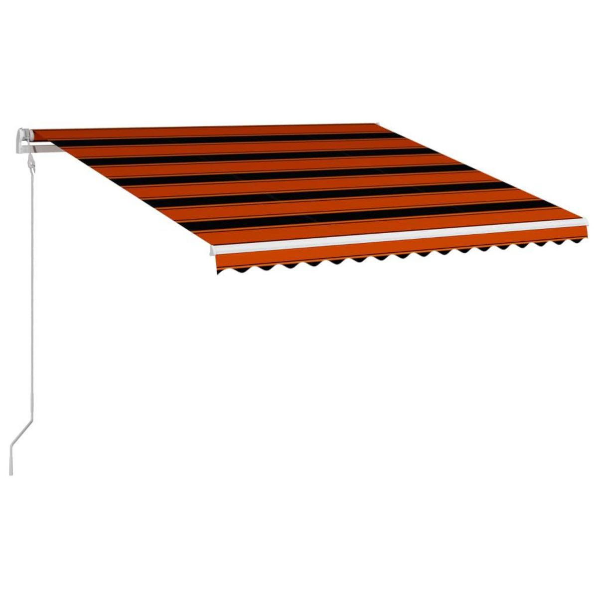 VIDAXL Auvent retractable automatique 400x300 cm Orange et marron