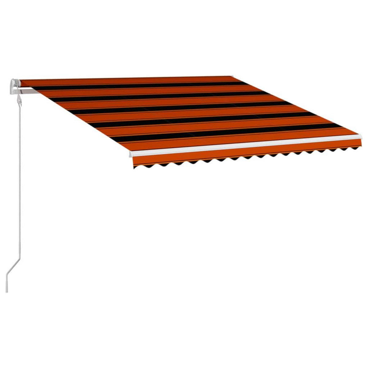 VIDAXL Auvent retractable automatique 400x300 cm Orange et marron