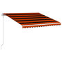 Voir la diapositive 3 : VIDAXL Auvent retractable automatique 400x300 cm Orange et marron