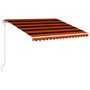Voir la diapositive 3 : VIDAXL Auvent retractable automatique 400x300 cm Orange et marron