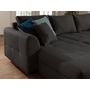 Voir la diapositive 5 : LISA DESIGN Rune - canapé panoramique - avec pouf d'appoint - 7 places - style scandinave - droit