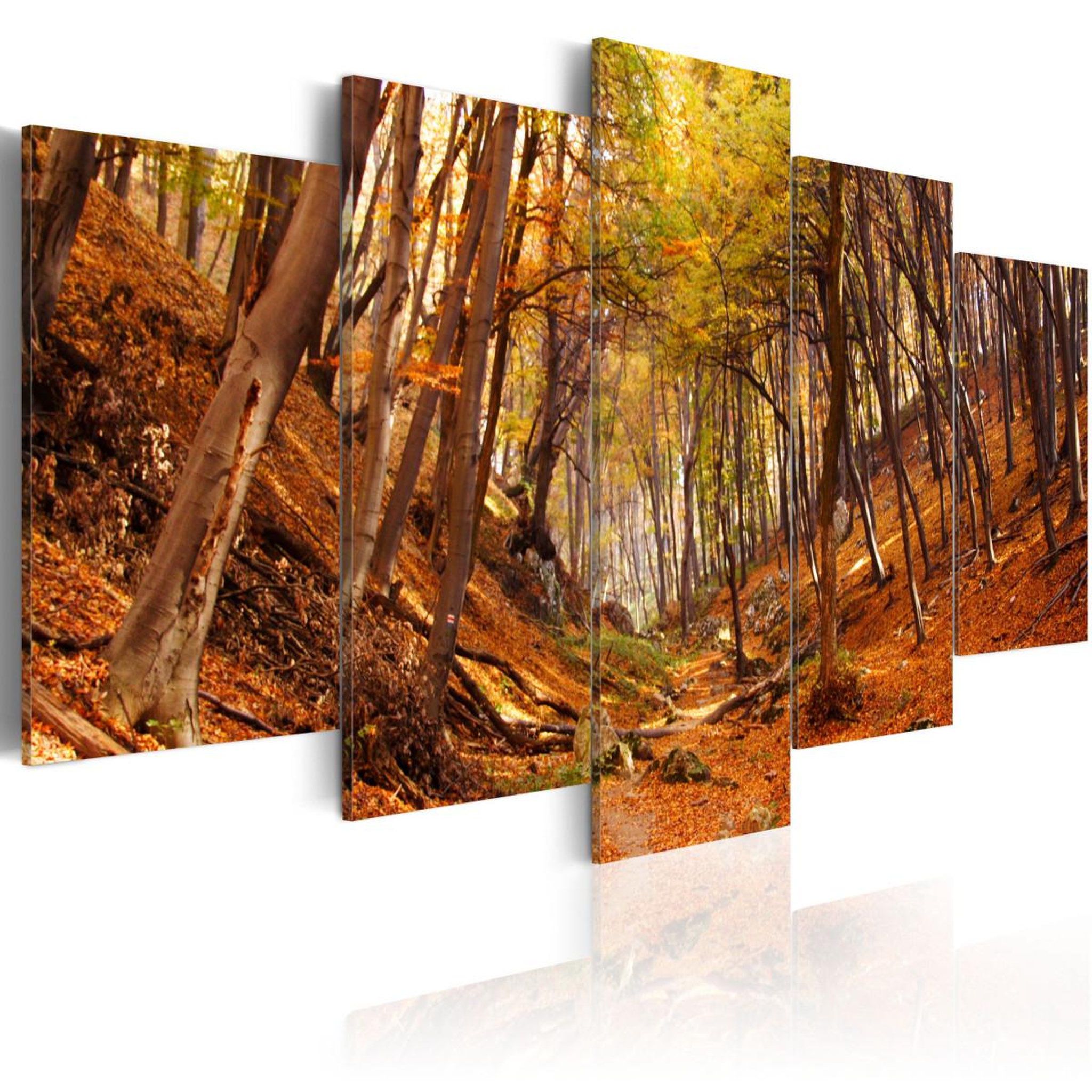 Voir la diapositive 1 : Paris Prix Tableau imprimé  automne en orange