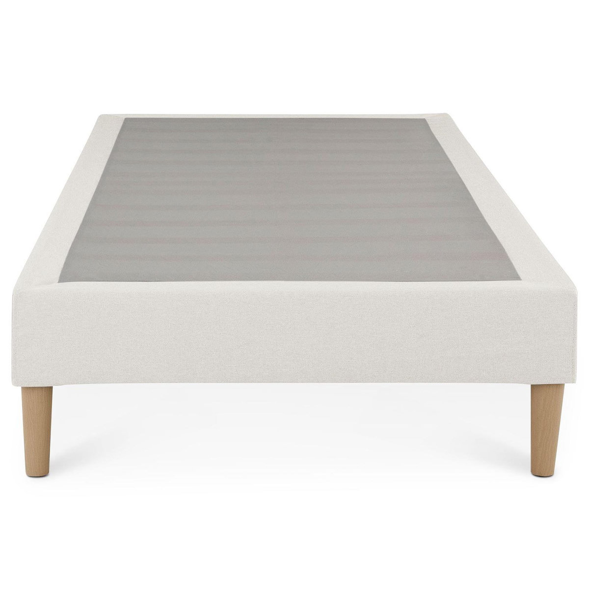 IDIMEX Sommier tapissier PAIMPOL 90 x 190 cm revêtement tissu