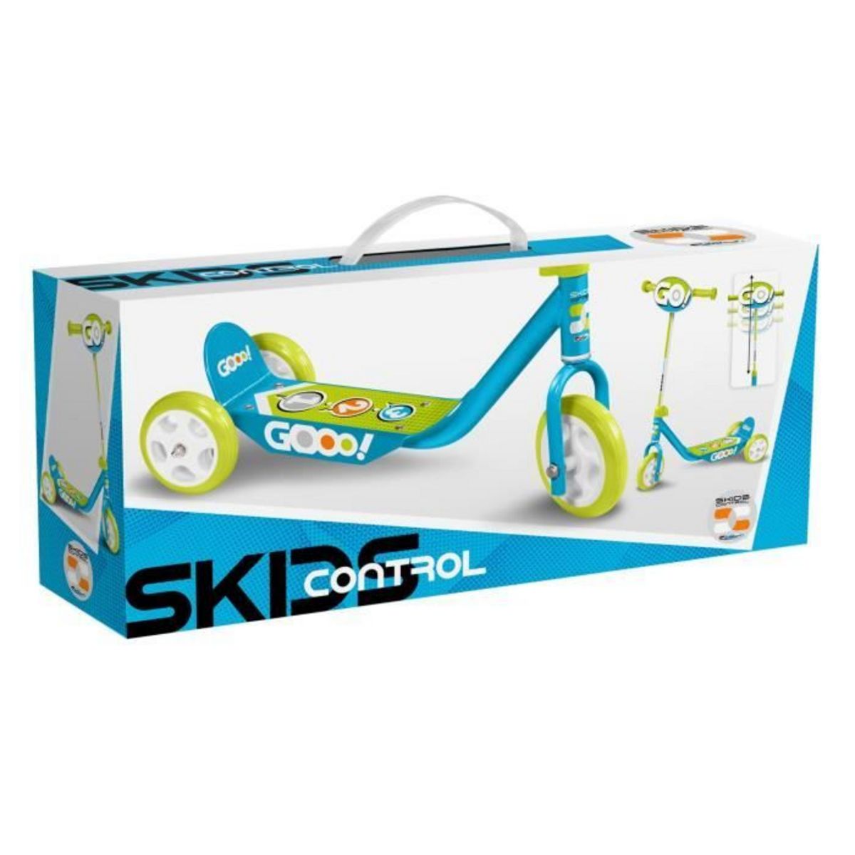 Skids Control Trottinette 3 roues - Bleue 