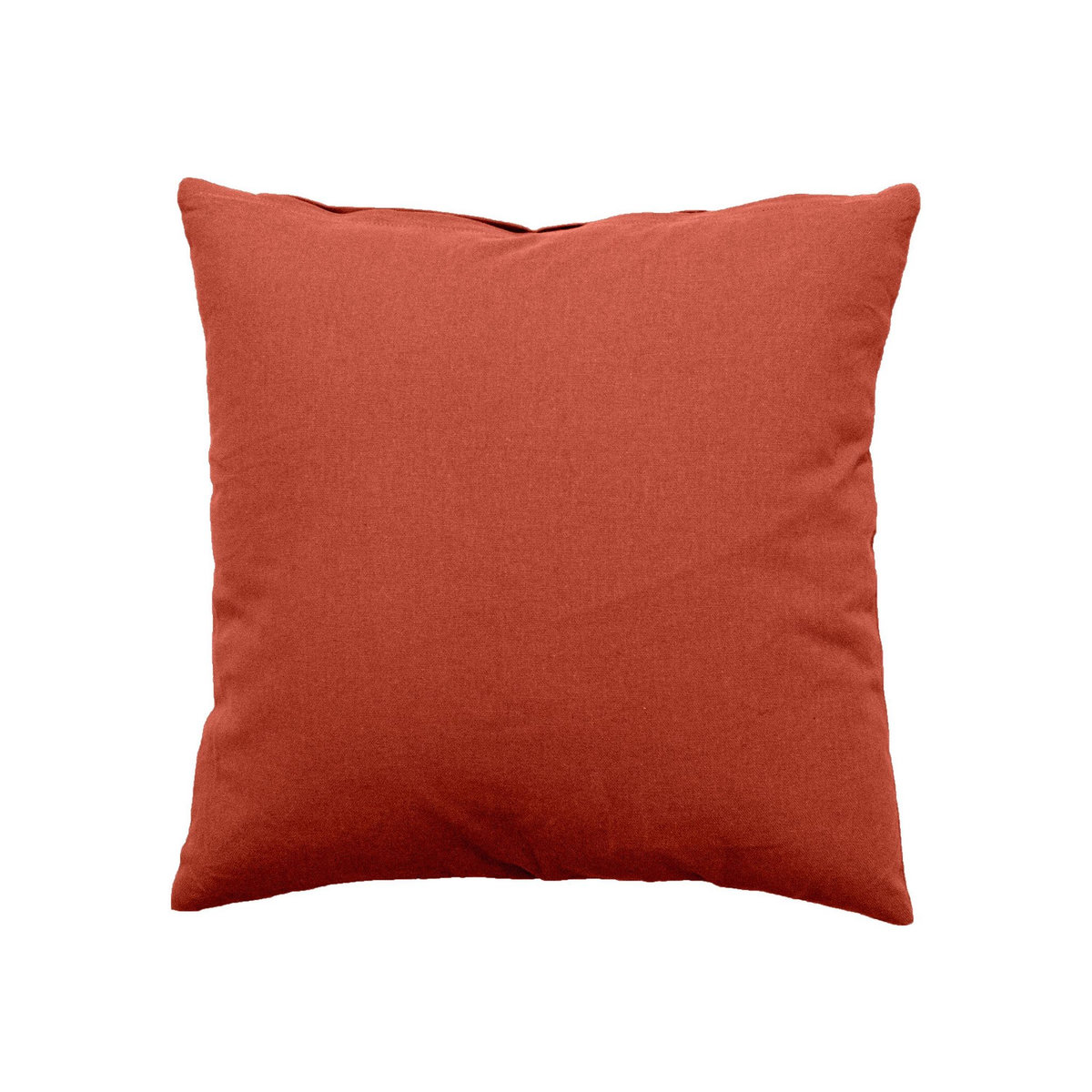 TOILINUX Petit Coussin déhoussable Panama - 40 x 40 cm - Marron chocolat fondu