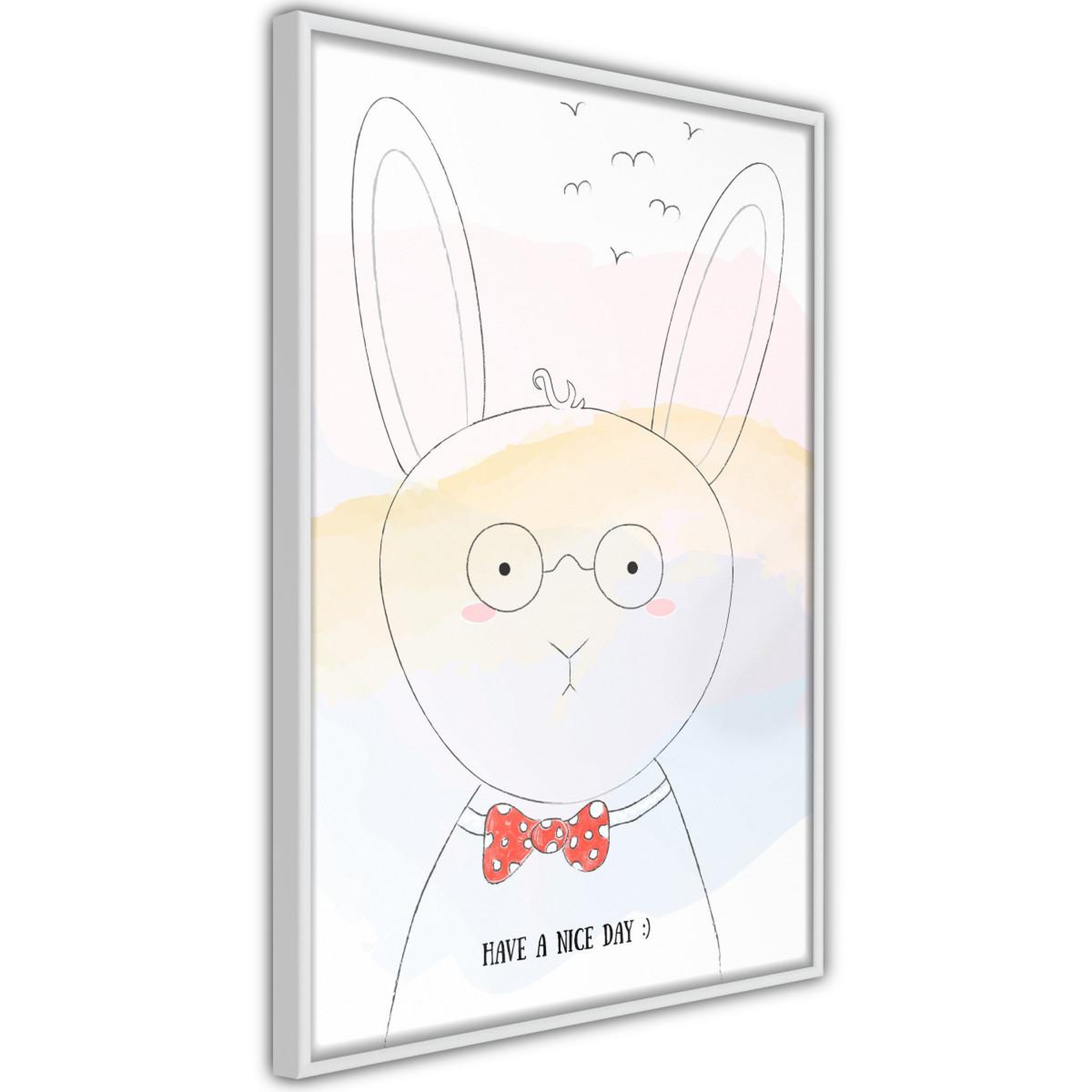 Paris Prix Affiche Murale Encadrée  Polite Bunny