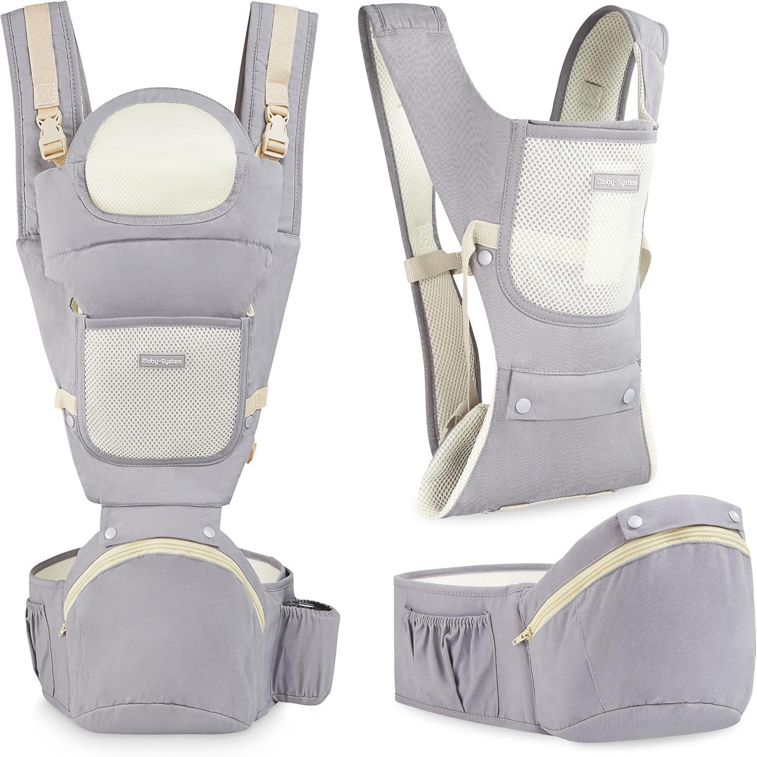 Porte Bébé Ergonomique Pour Bébé 0 15 Kg Max 3 Points D'appui: Épaules Taille Hanches - vue 2