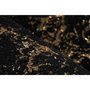 Voir la diapositive 3 : Paris Prix Tapis Marbré à Poils Longs  Bijou  Noir & Or