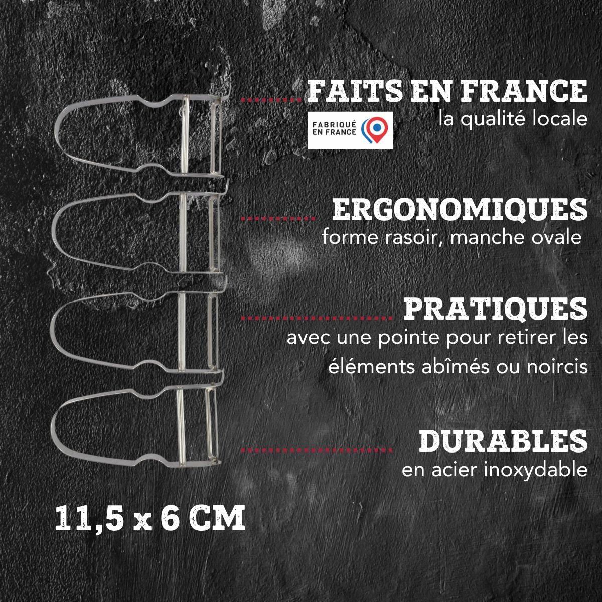 FM PROFESSIONAL Lot de 2 Planches à découper et 4 éplucheurs à légumes FM Professional Gourmet édition