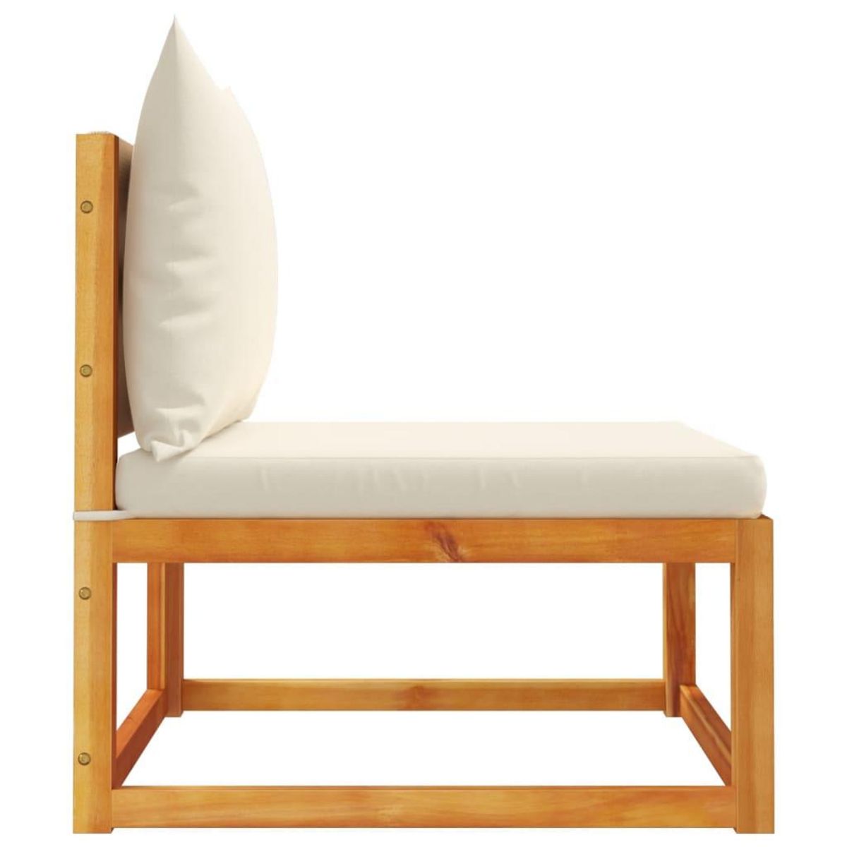 VIDAXL Canape de jardin sans accoudoirs coussins bois massif d'acacia