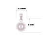 Voir la diapositive 2 : L'ATELIER D'AZUR Collier - Pendentif Or Blanc - Perle et Zirconiums - Chaine Argentée