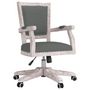 Voir la diapositive 2 : VIDAXL Chaise pivotante de bureau Gris fonce Tissu