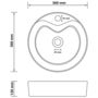 Voir la diapositive 6 : VIDAXL Lavabo de luxe avec trop-plein Gris clair mat 36x13cm Ceramique