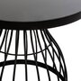 Voir la diapositive 2 : ATMOSPHERA Table d'Appoint Design en Verre  Kushi  55cm Noir