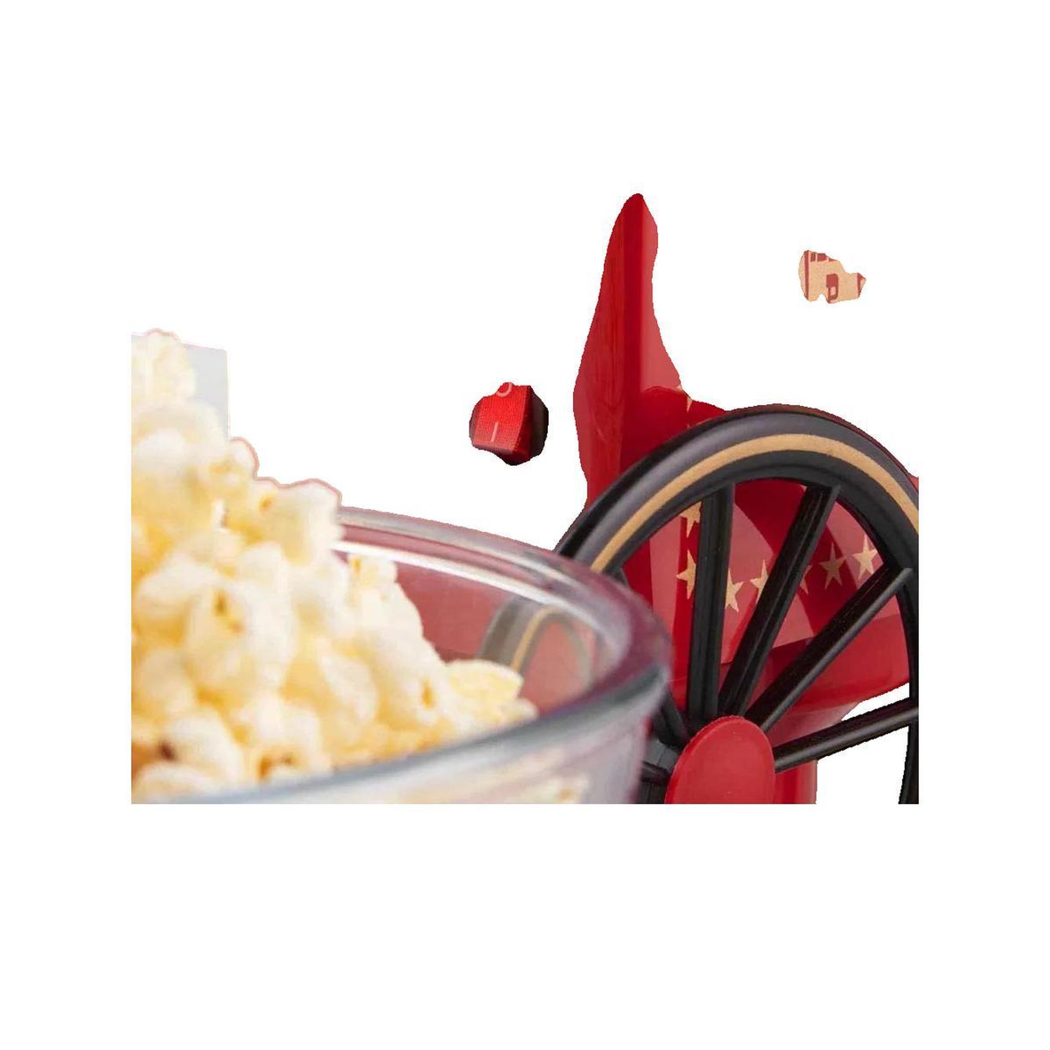 Voir la diapositive 3 : HAGER Appareil à popcorn haeger 5608475024900 rouge vintage