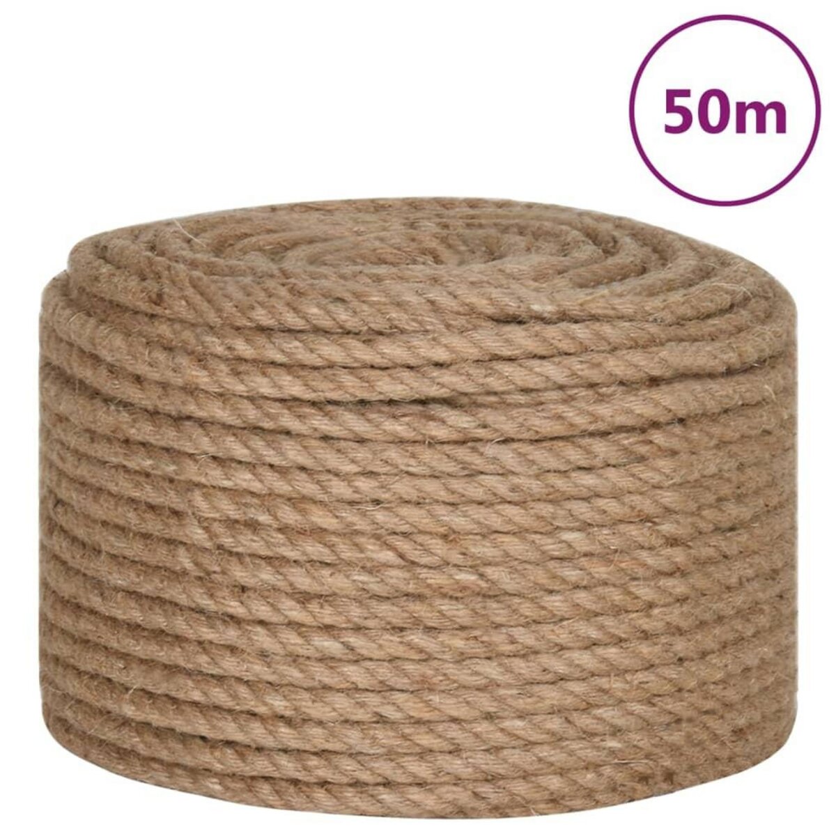 VIDAXL Corde de jute 50 m de long 10 mm d'epaisseur