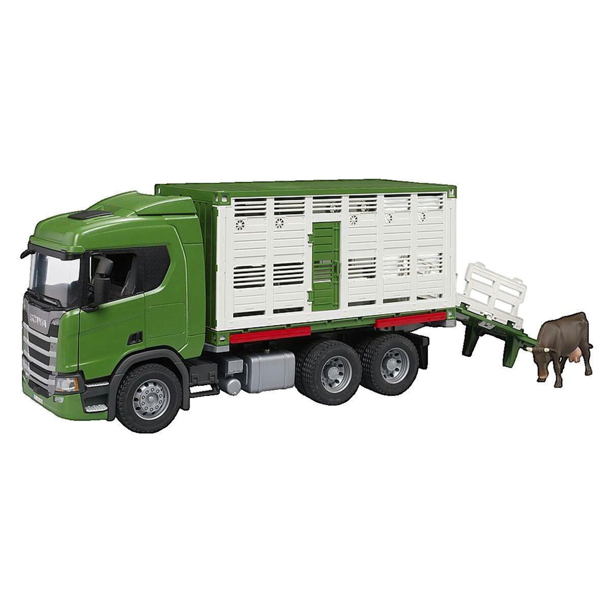 Bruder Camion de transport d'animaux Bruder Scania Super 560R vert