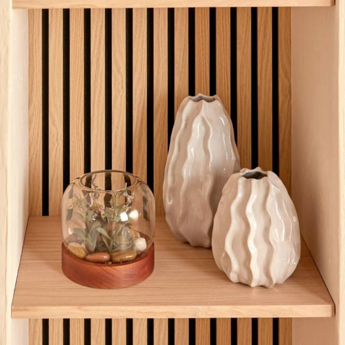 ATMOSPHERA Vase Design en Céramique  Sandri  17cm Blanc