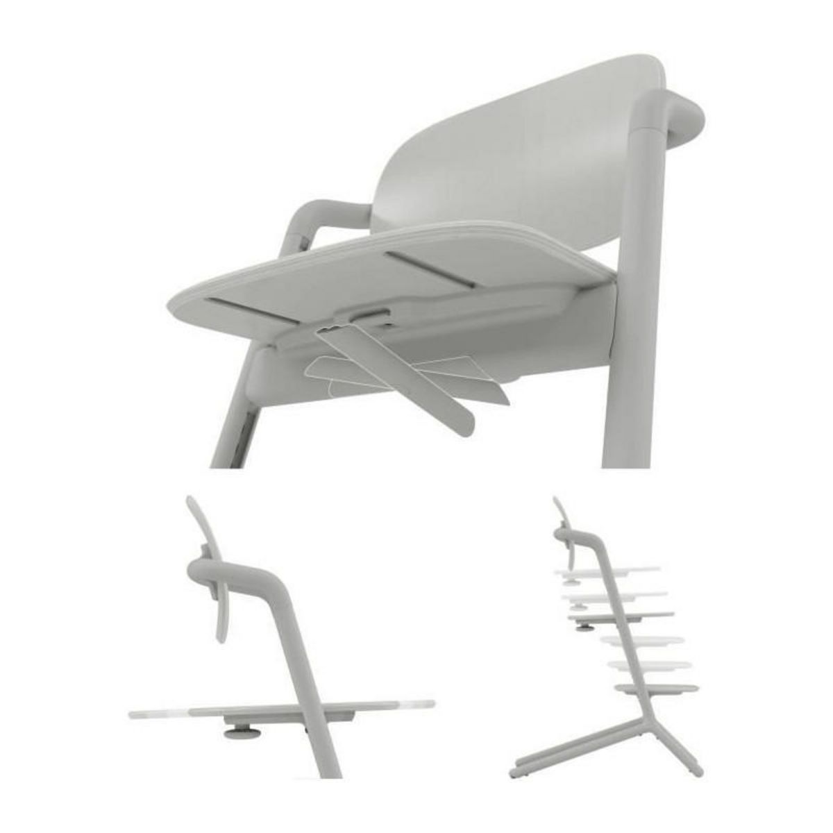 CYBEX Chaise haute évolutive CYBEX LEMO 2 - Gris - Réglable en hauteur et en profondeur