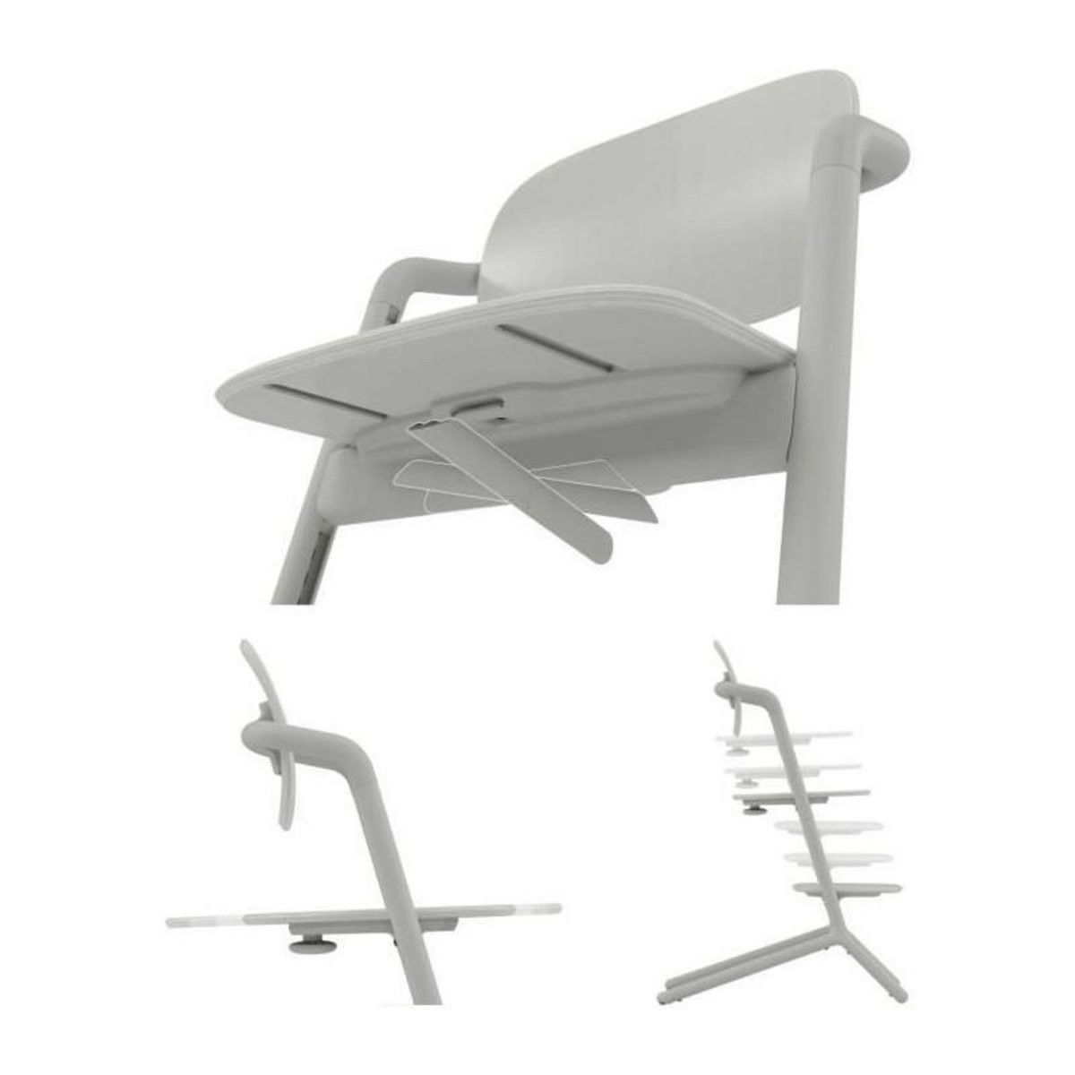 CYBEX Chaise haute évolutive CYBEX LEMO 2 - Gris - Réglable en hauteur et en profondeur
