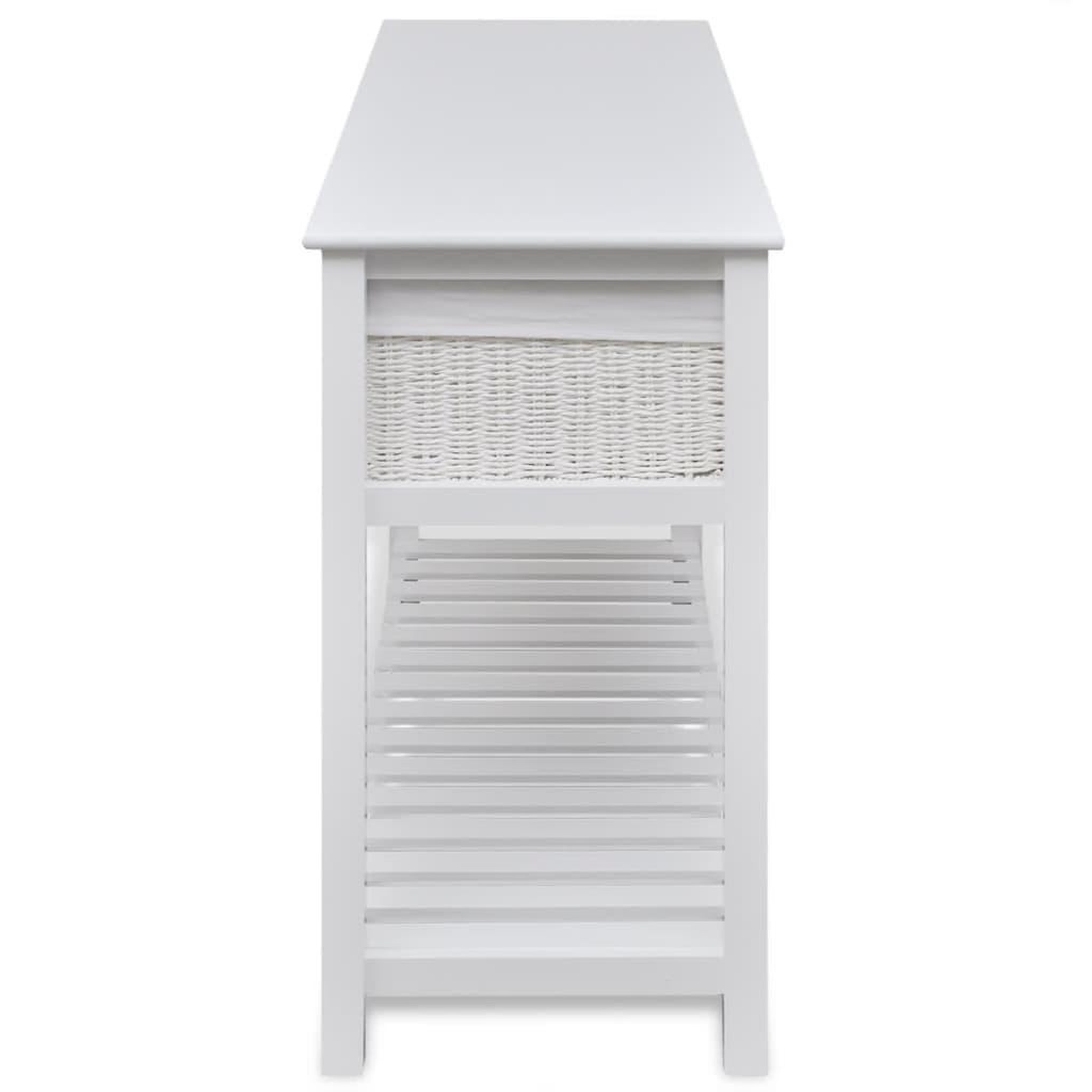 Voir la diapositive 3 : VIDAXL Buffet de rangement Blanc