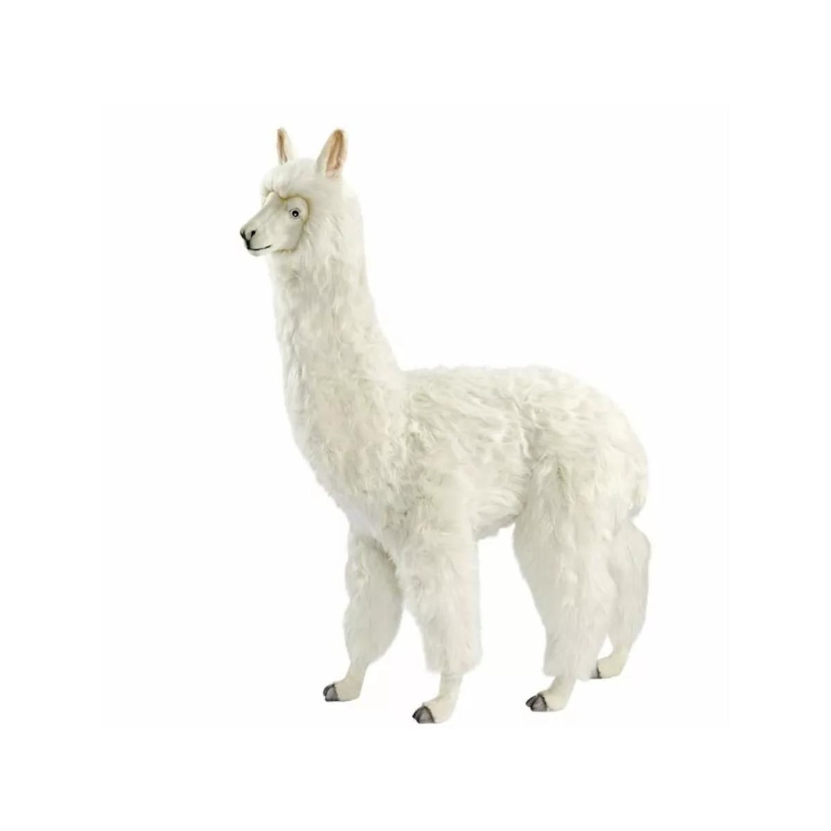 Hansa Hansa peluche Geante Lama Alpaga Blanc 165 cm H et 115 cm L