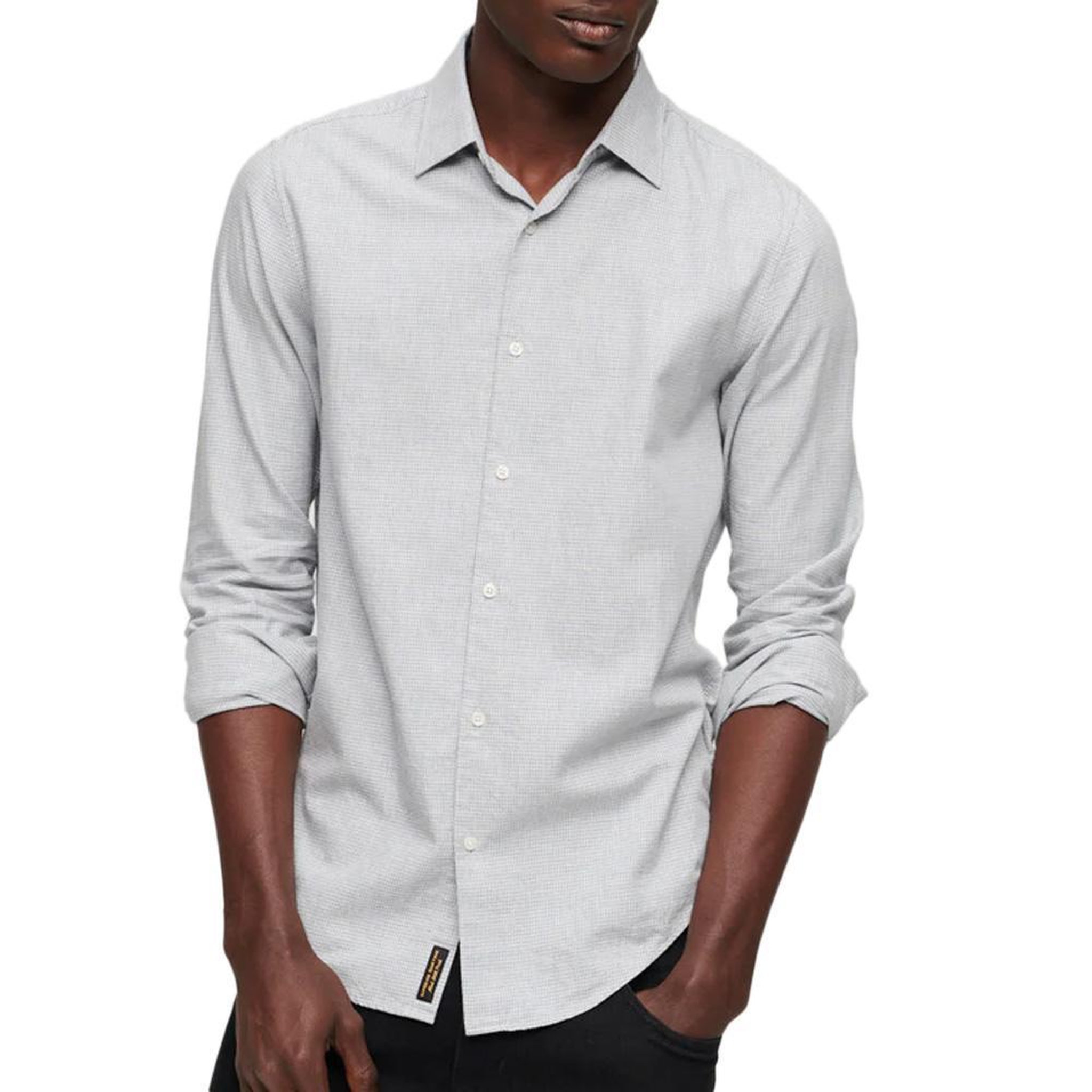 SUPERDRY Chemise Bleu/ Homme Superdry Smart Shirt. Coloris disponibles : Gris