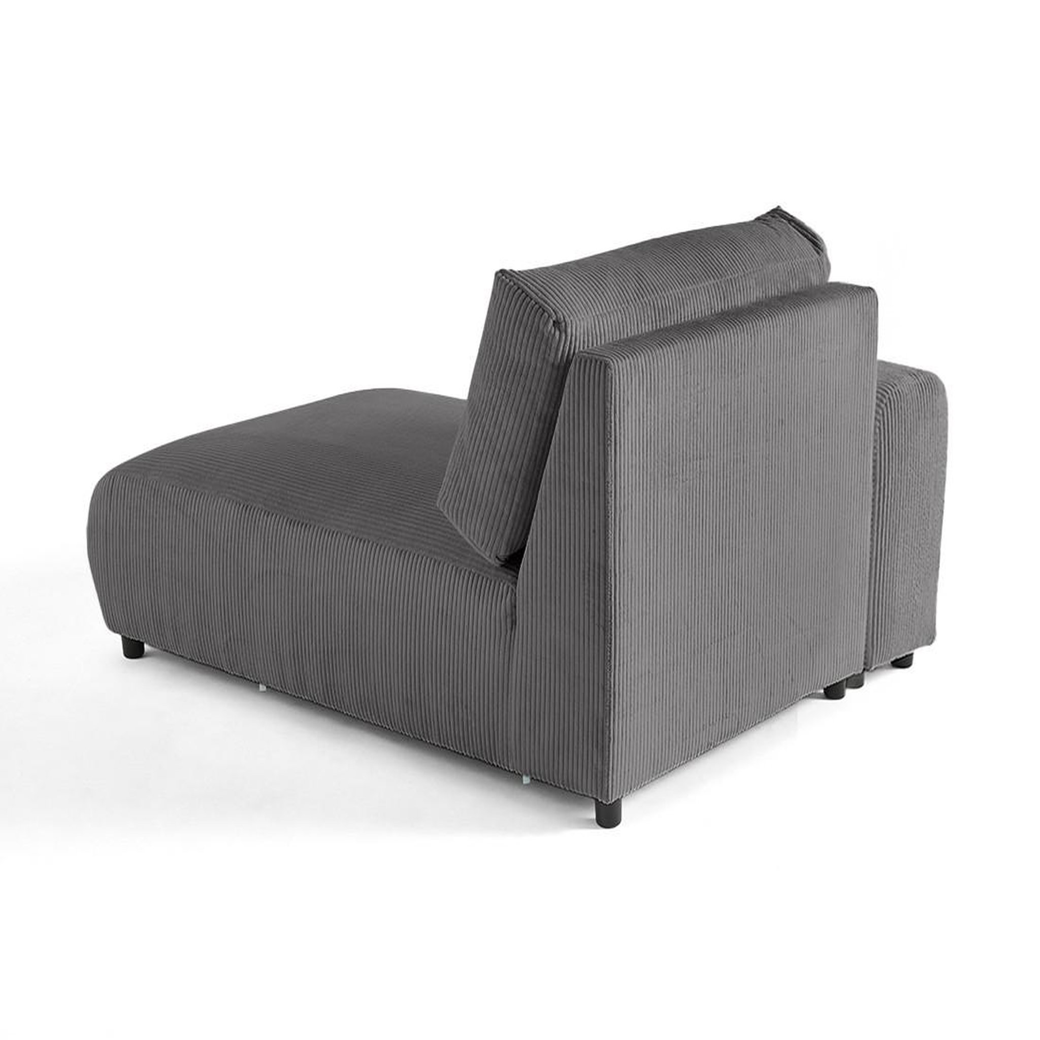 Voir la diapositive 4 : LISA DESIGN Garance - module d'assise méridienne gauche - en velours côtelé