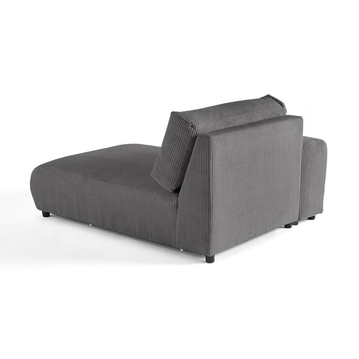 LISA DESIGN Garance - module d'assise méridienne gauche - en velours côtelé