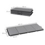 Voir la diapositive 3 : HOMCOM Tapis de gym yoga fitness pliable - poignée - revêtement synthétique - gris