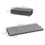 Voir la diapositive 3 : HOMCOM Tapis de gym yoga fitness pliable - poignée - revêtement synthétique - gris