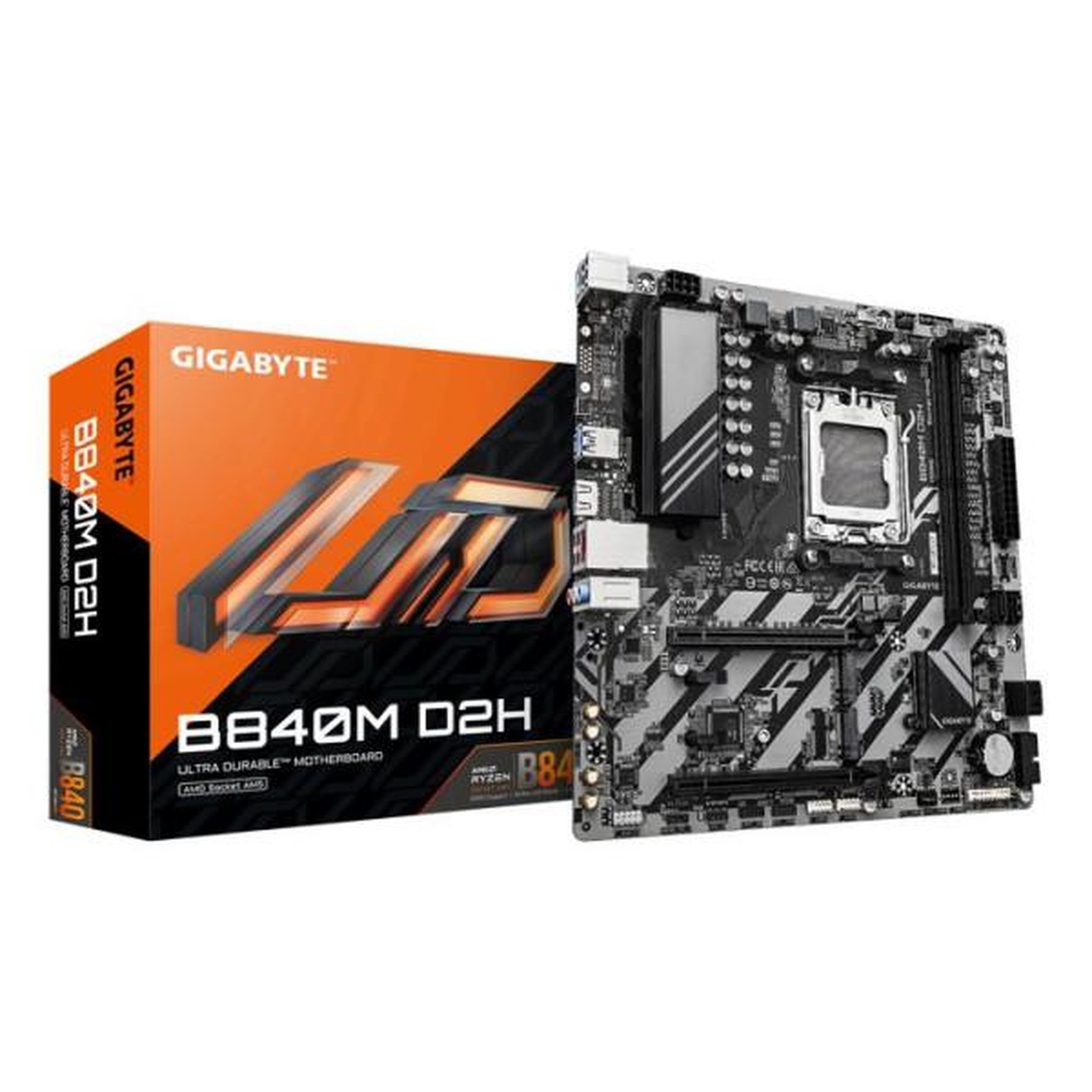 Gigabyte Carte mere - GIGABYTE - B840M D2H - Format Micro-ATX - Chipset AMD B840 - DDR5 & PCIe 5.0