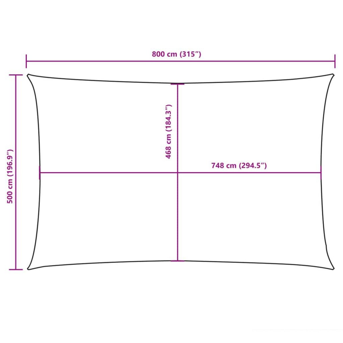 VIDAXL Voile de parasol tissu oxford rectangulaire 5x8 m terre cuite