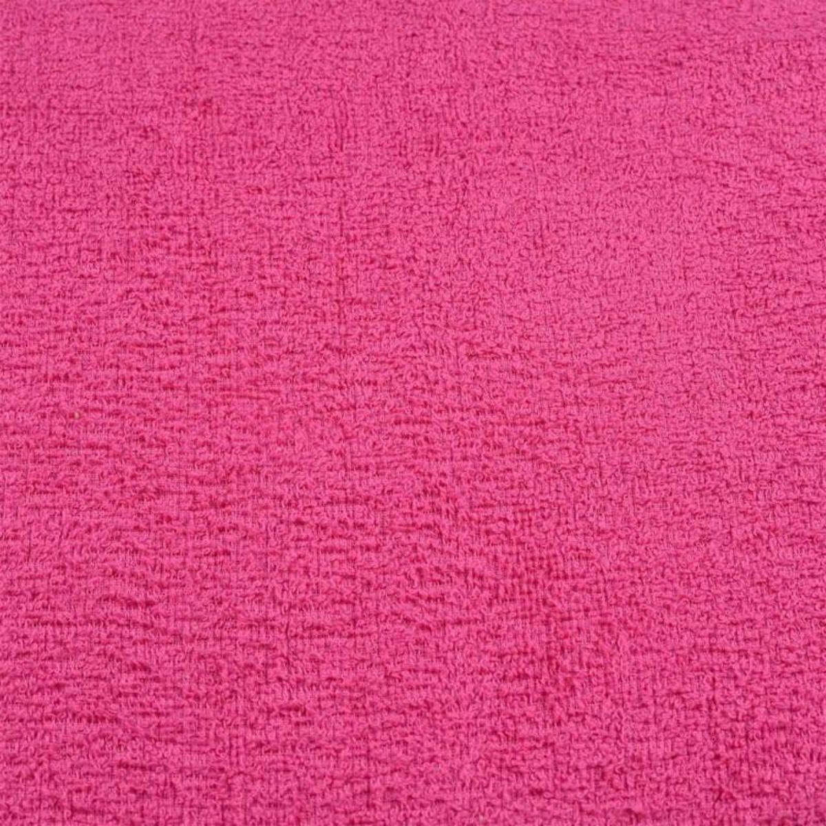 VIDAXL Serviettes 4 pcs rose 100x200 cm 360 g m² 100% coton